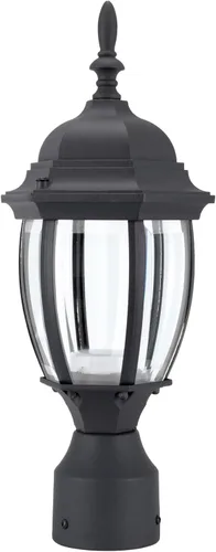 Vista 9 de LIT-PaTH Accesorio de iluminación LED para exteriores, farol de poste, 9.5 W, 800 lúmenes, blanco cálido de 3000 K, carcasa de aluminio más vidrio