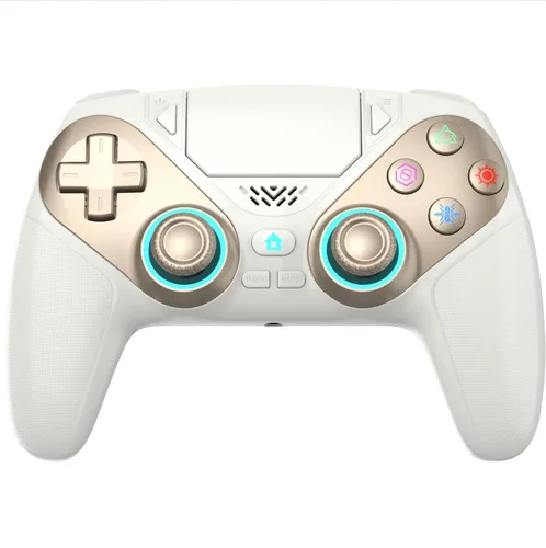 Vista 10 de Gamrombo LED Wireless Controller for PS5, Compatible with PS5 Pro/Slim/PC, Dual Vibration, Macro/Turbo Function, 3.5mm Audio Jack, 6-Axis Motion