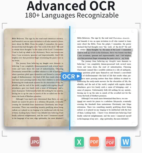 Vista 3 de CZUR Shine - Escáner de documentos portátil ultra inteligente, escáner de libros delgados con OCR, cámara de documentos USB para computadora