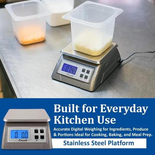 Vista 3 de Carlisle FoodService Products SCDG13 - Báscula de cocina digital cuadrada grande