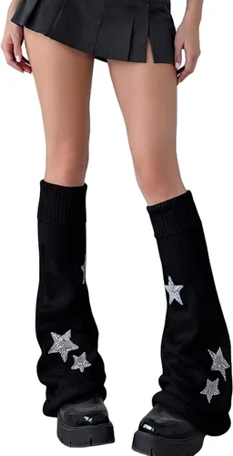 Vista 42 de Sexybody Calentadores de piernas para mujer, Y2K Kawaii con estampado de araña, gótico, Harajuku, Lolita, elegantes y bonitos, calcetines japoneses