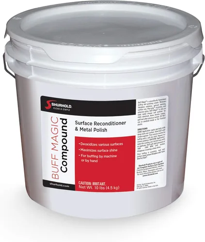 Vista 4 de Shurhold Buff Magic Compound - Ultimate Restoration for Oxidation & Rust Buffing & Polishing Pads for Metal & Gelcoat