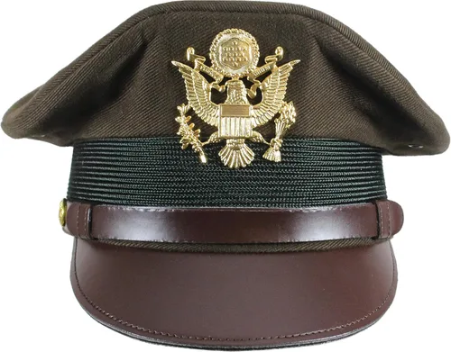 Vista 2 de Epic Militaria Replica WW2 US Army oficiales visera Cap