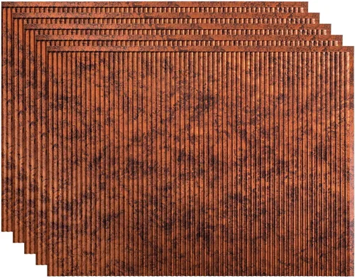 Vista 10 de FASÄDE Panel decorativo de mosaicos de vinilo en bermuda bronce (muestra de 6x6 pulgadas)