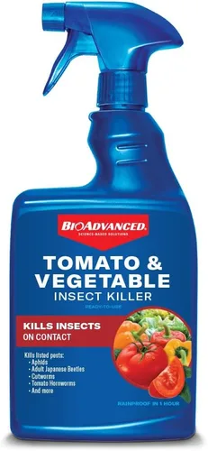 Vista 7 de BioAdvanced Control de plagas de tomate y verduras y asesino de insectos, 32 onzas, spray de manguera, espray de insectos para plantas