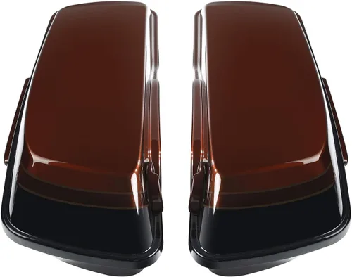 Vista 4 de TCMT Auburn Sunglo/Agujero Negro Con Rich Bourbon Duro Alforjas Para Harley Touring Street Electra Glide Ultra Limited 2014-2023