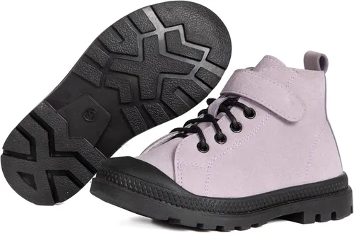 Vista 4 de CHERRY POPO Botas de piel para niñas botines cortos de moda para niños pequeños zapatos clásicos con cremallera lateral