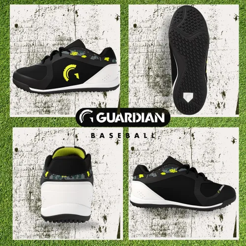 Vista 6 de Guardian Bolt - Zapatos de béisbol para césped juvenil, tacos de béisbol para niños y niñas, zapatos de sóftbol, ligeros, de apoyo, diseño cómodo
