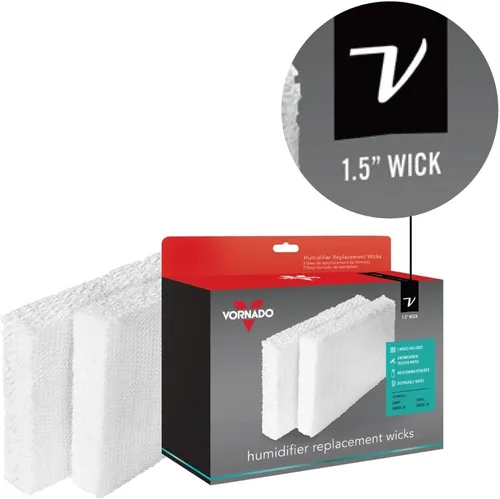Vista 6 de Vornado Evap40 Humidificador evaporativo de 4 galones con humidistato ajustable y 3 velocidades y mecha de humidificador de repuesto MD1-0002
