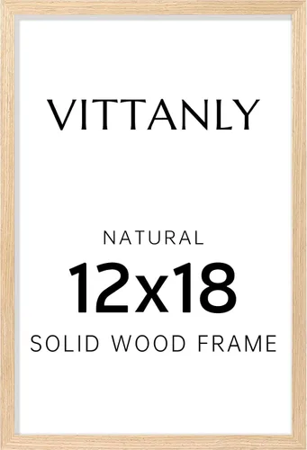Vista 38 de Vittanly - Marco de fotos de 4 x 6 pulgadas de madera maciza con plexiglás, incluye paspartú de 3,5 x 5, para colgar en la pared o poner sobre una