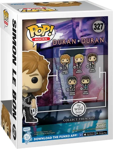 Vista 3 de Funko Pop! Rocks: Duran Duran - Wild Boys Simon Le Bon - Figura de vinilo coleccionable - Idea de regalo - Producto oficial - para niños y adultos