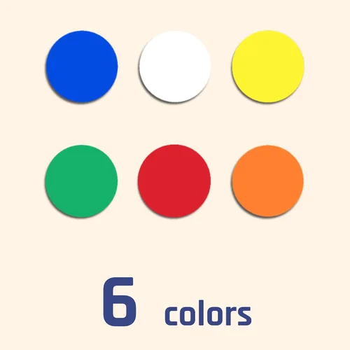 Vista 3 de 2040 piezas – 1 pulgada de colores de puntos, calcomanías de precio de venta de garaje/patio, 6
