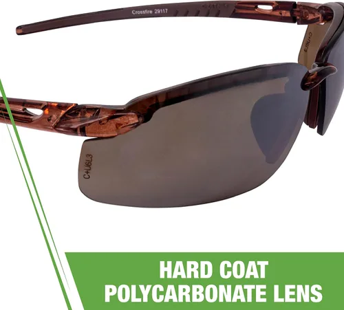 Vista 7 de Crossfire ES5 Gafas de Seguridad Premium, Marco Ultraligero y Pieza Nasal Ajustable
