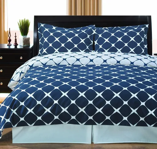 Vista 5 de Royal Hotel Bedding Agnes - Juego de funda de edredón floral de 3 piezas, tamaño King/Cal-King, 100% algodón, 300 hilos de algodón