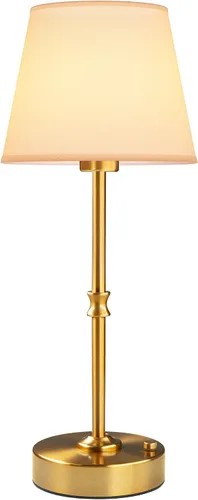 Vista 13 de EppieBasic Lámpara de mesa inalámbrica recargable: carga rápida y larga duración, luz cálida de 2700 K, pequeñas lámparas doradas vintage, comedor