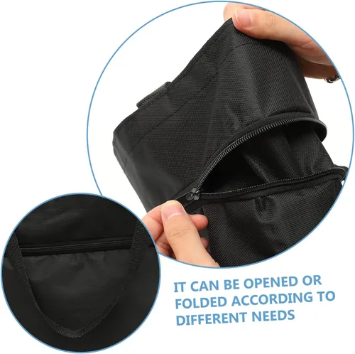 Vista 9 de Cabilock Bolsa de la carretilla Bolsa de compras plegable con ruedas Bolsa de comestibles plegable Bolsa de lavandería