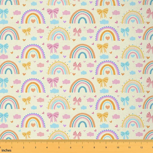 Vista 49 de Tela con Patrón de Ajolote Rosa por Yarda Estilo de Dibujos Animados Encantadora Tela de Vida Silvestre para Niños Adolescentes Flores Hojas Lindo
