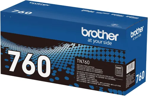 Vista 2 de Brother Cartucho de tóner negro genuino TN760 de alto rendimiento