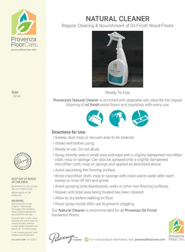 Vista 5 de PROVENZA Actualizador de aceite de mantenimiento universal para suelos de madera con acabado de aceite, 32 oz