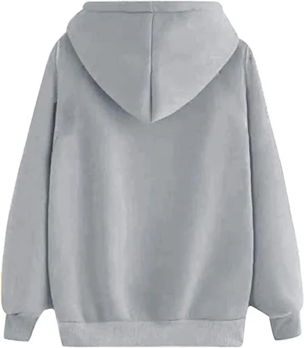 Vista 2 de Sudaderas para adolescentes, de manga larga, con estampado de corazón kawaii