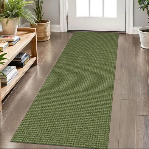 Vista 81 de KOZYFLY - Tapetes de pasillo, lavables, con respaldo de goma antideslizante, tapete de algodón para interiores, entrada, puerta trasera, habitación