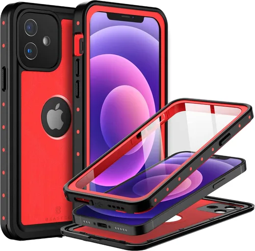 Vista 19 de BEASTEK NRE Series - Funda impermeable para Apple iPhone 12, a prueba de golpes, con certificación IP68, con protector de pantalla integrado, funda