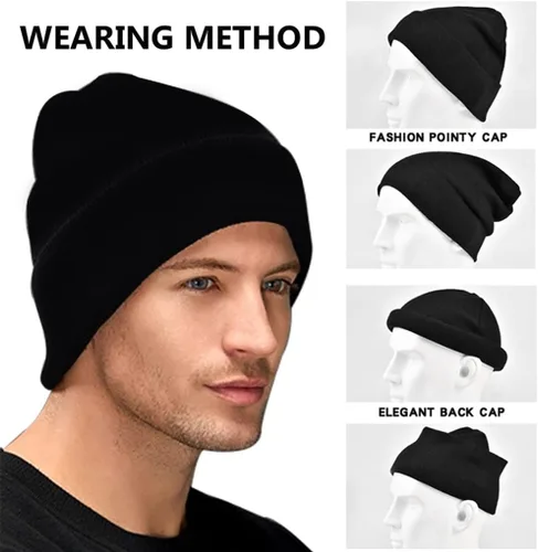 Vista 6 de Viking Tattoo Fenrir Wolf Beanie Hat Street Skullies Hombre Mujer Nórdico Sombrero Invierno Cálido Moda Hip Hop Sombrero