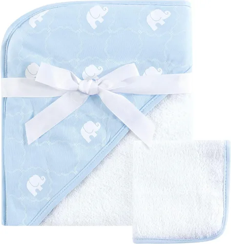 Vista 28 de Hudson Baby Toalla y toallita unisex con capucha de algodón para bebé, Woodland, talla única Bosque