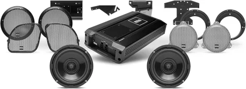 Vista 4 de BOSS Audio Systems BHD3F Harley Davidson - Kit de altavoces delanteros para bicicleta, compatible con motocicletas Electra 1998+, Road Glide