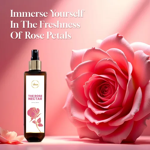 Vista 2 de My Ace Rose Nectar Face Mist – Tónico hidratante y spray de agua de rosas con niacinamida y regaliz Bruma facial natural sin alcohol para calmar