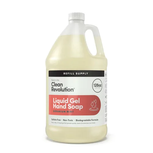 Vista 34 de Clean Revolution Jabón de manos en gel líquido, líquido sedoso rico, espuma rápida, enjuague rápido, contiene aceites esenciales reales