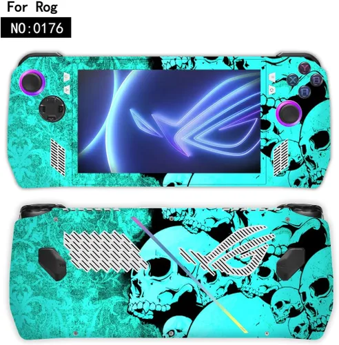 Vista 2 de Funda protectora para consola de mano Asus Rog Ally, juego completo de calcomanías protectoras para Rog Ally Gaming Protector de pantalla Accesorios