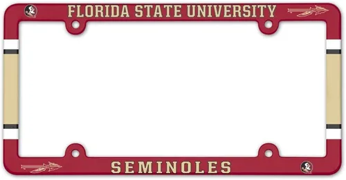 Vista 19 de NCAA Placa de vehículo con marco a todo