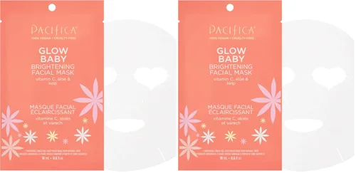 Vista 24 de Pacifica Máscara Facial en Hoja - Máscara Facial Iluminadora Glow Baby con Vitamina C, Aloe y Kelp – Máscara Refrescante para Manchas Oscuras