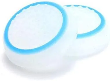 Vista 5 de Cubierta de silicona analógica para palanca de pulgar para Switch NS NX Joy-Con Controller (blanco - azul)