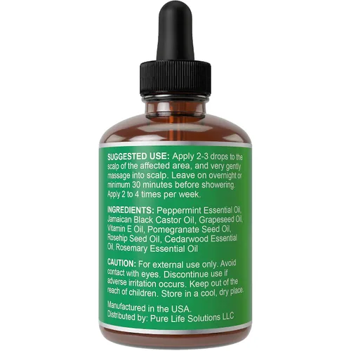 Vista 6 de Aceite para el crecimiento del cabello de menta 1oz