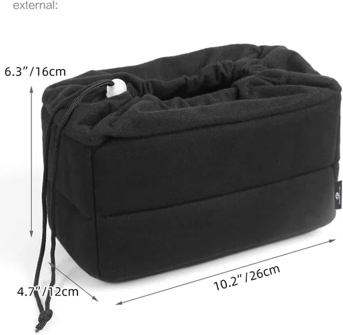 Vista 4 de Bolso a prueba de golpes Koolertron para cámaras DSLR o SLR. Separadores acolchados para personalizar el bolso.