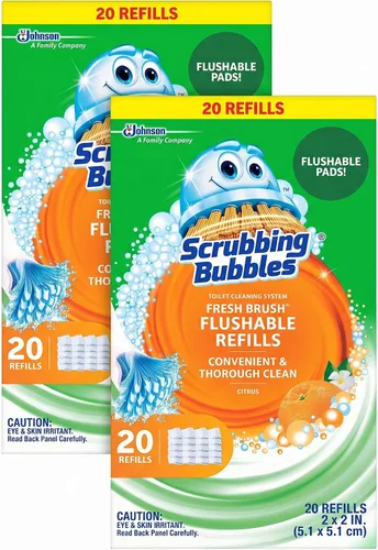Vista 13 de Scrubbing Bubbles Kit limpiador de inodoro Fresh Brush con almohadillas