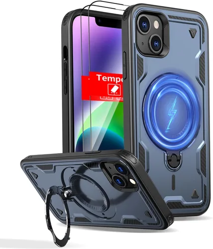 Vista 15 de Funda magnética para Google Pixel 9A compatible con cargador inalámbrico MagSafe, para Pixel 9A, funda de teléfono integrada de 360 °, con 2