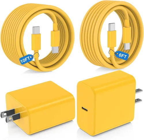 Vista 12 de Paquete de 2 bloques de cargador USB C de 100 W, adaptador de pared de Negro