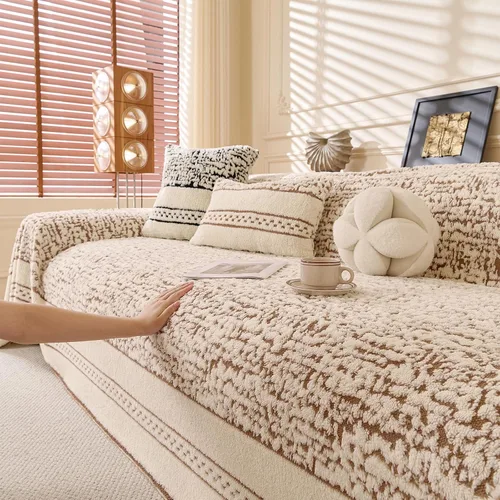 Vista 80 de ROOMLIFE Manta de sofá estilo azteca boho para sillones de 2/3 cojines, fundas de sofá lavables y antideslizantes aptas para mascotas, protector