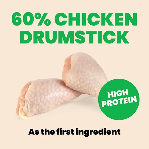 Vista 5 de almo nature HQS - Muslo de pollo natural en caldo, sin gluten, sin aditivos, comida húmeda enlatada para perros adultos, triturada, 12 x 280 g/9.87
