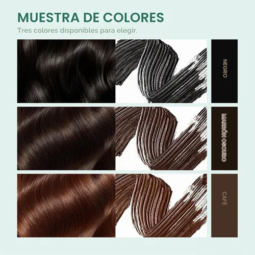 Vista 4 de 2 barras de retoque de cabello castaño temporal, barra de color para el cabello, cobertura de cabello gris, cobertura de cabello blanco, rímel Marrón