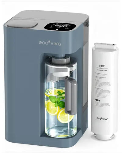 Vista 9 de Ecoviva Mate 3 - Filtro de agua de ósmosis inversa para encimera, sistema de filtración de agua de ósmosis inversa de 8 etapas con jarra de agua