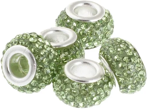 Vista 21 de RUBYCA Cuentas de cristal checo hechas a mano con agujero grande para pulseras europeas (10 unidades, morado, 0.433 in)