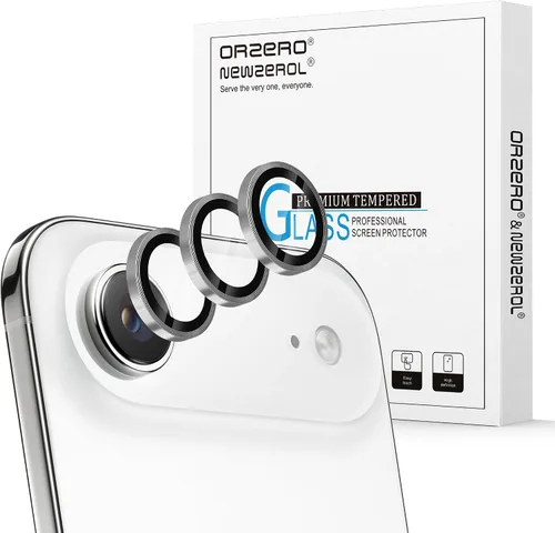 Vista 54 de Orzero Protector de lente de cámara para Samsung Galaxy Z TirFold/Fold 7, [EZ Install] [compatible con fundas] cubierta de lente de anillo de Negro