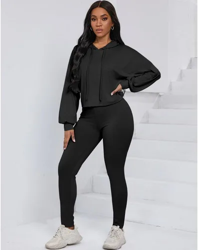 Vista 3 de Nimsruc Trajes de dos piezas para mujer, trajes de jogging, trajes casuales para correr