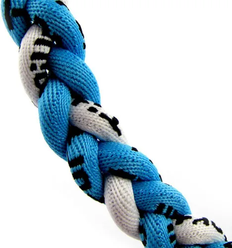 Vista 10 de MapofBeauty Dos colores moda tres trenzado cuerda Tornado collar