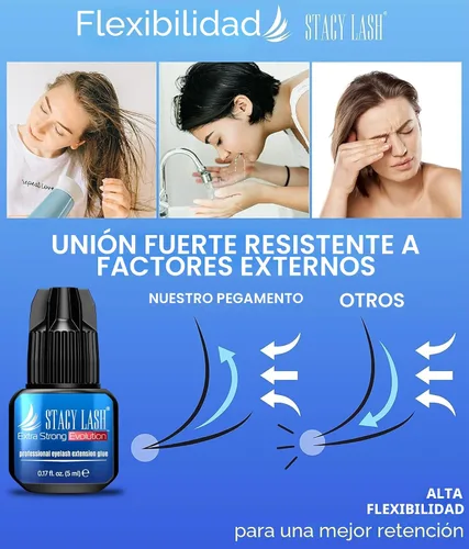 Vista 6 de STACY LASH Pegamento de extensión de pestañas de evolución extra fuerte (0.17 onzas líquidas/0.2 fl oz), secado de 0.5 a 1 segundo/retención – 8