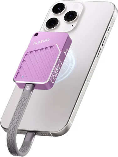Vista 10 de MAIWO Carcasa magnética 2230 2242 M.2 NVMe SSD USB3.2 GEN2, carcasa externa de lector de unidad de estado sólido para iPhone 17 16 15 Pro Max